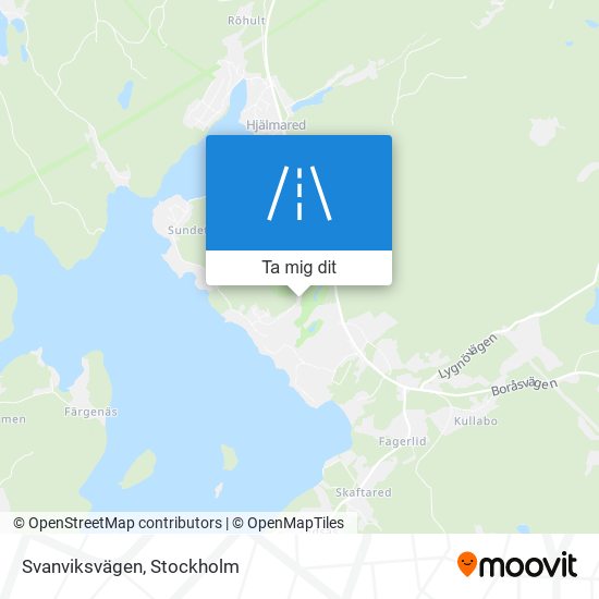 Svanviksvägen karta