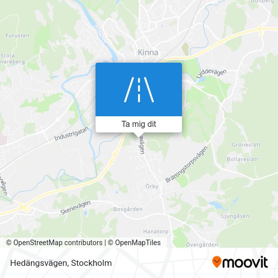 Hedängsvägen karta