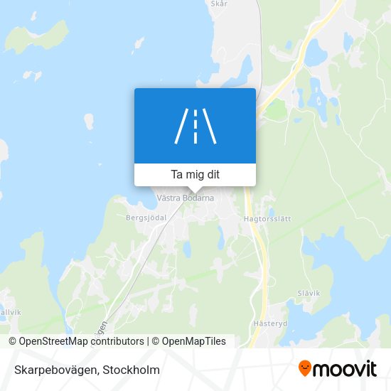 Skarpebovägen karta