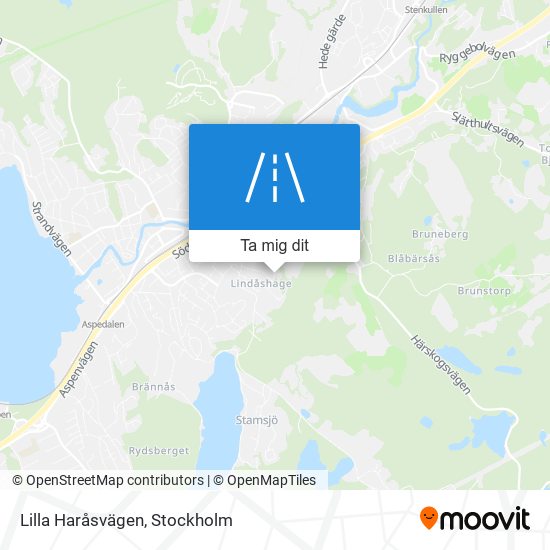 Lilla Haråsvägen karta