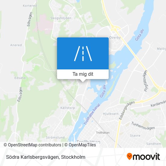 Södra Karlsbergsvägen karta