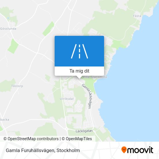 Gamla Furuhällsvägen karta