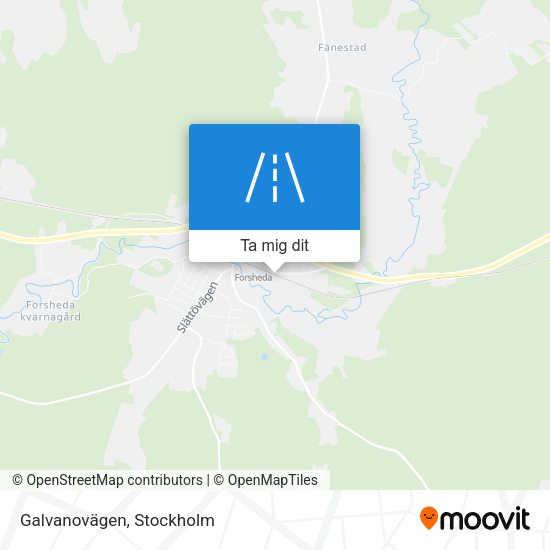 Galvanovägen karta