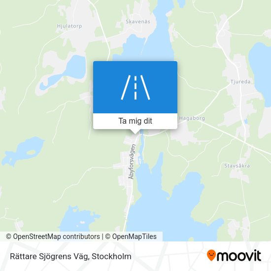 Rättare Sjögrens Väg karta