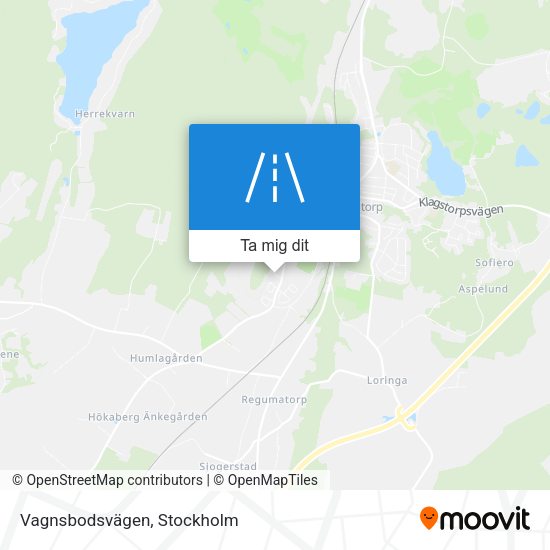 Vagnsbodsvägen karta