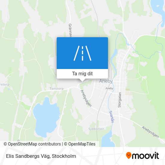 Elis Sandbergs Väg karta