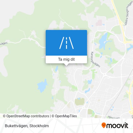Bukettvägen karta
