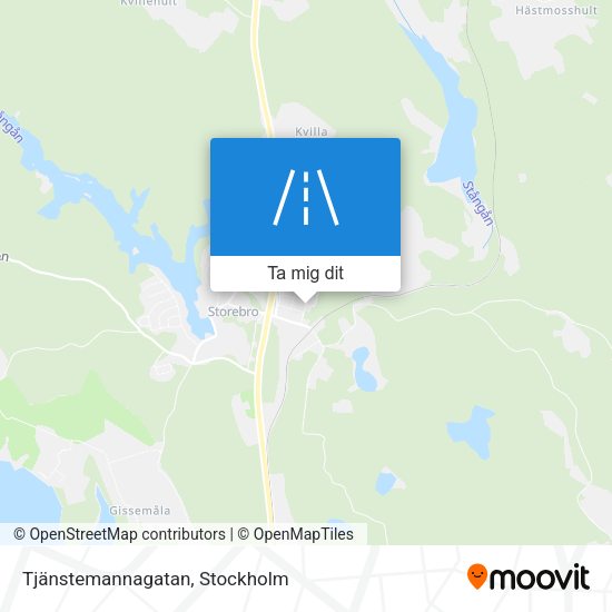 Tjänstemannagatan karta