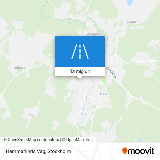 Hammarlinds Väg karta