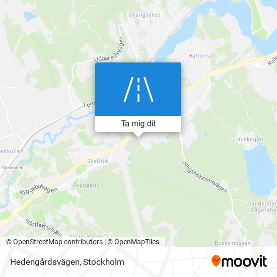 Hedengårdsvägen karta