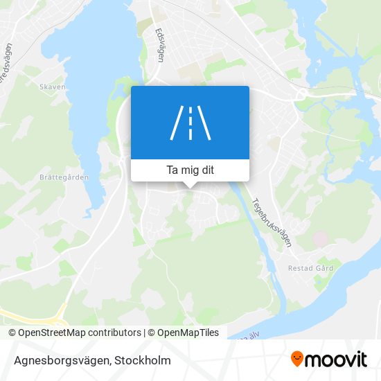 Agnesborgsvägen karta