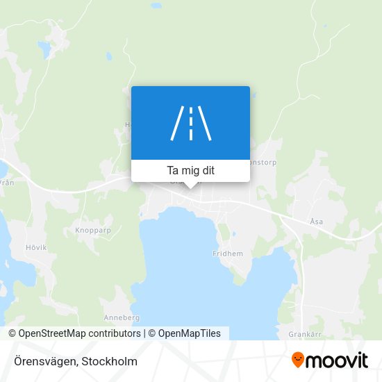 Örensvägen karta
