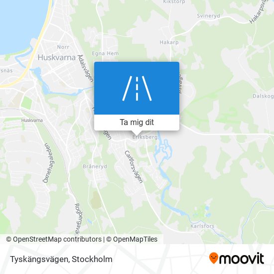 Tyskängsvägen karta