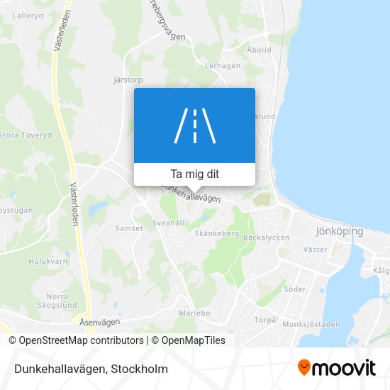 Dunkehallavägen karta