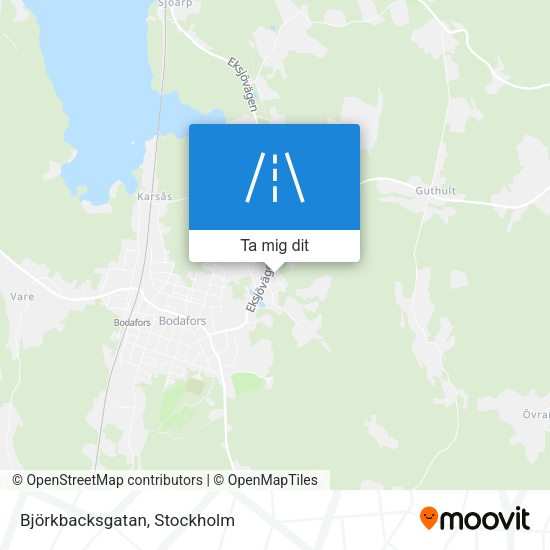 Björkbacksgatan karta