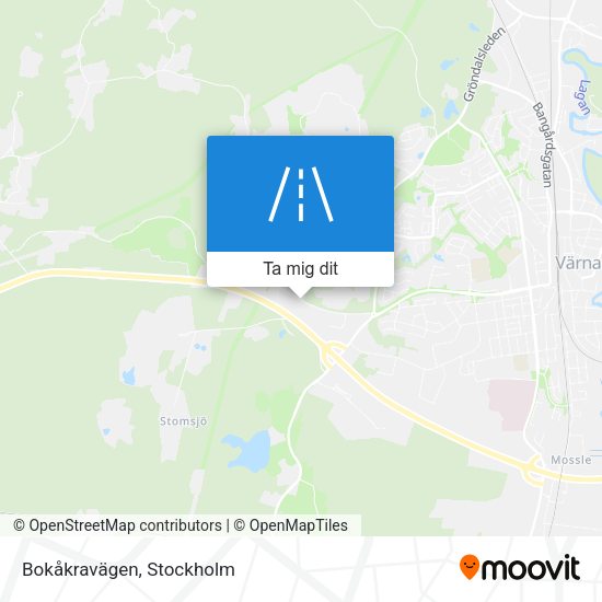 Bokåkravägen karta