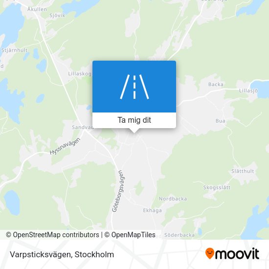 Varpsticksvägen karta