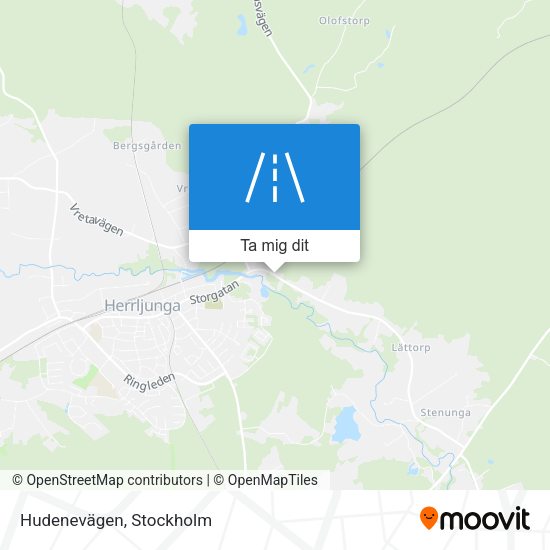Hudenevägen karta