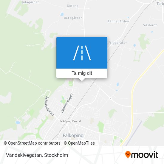 Vändskivegatan karta