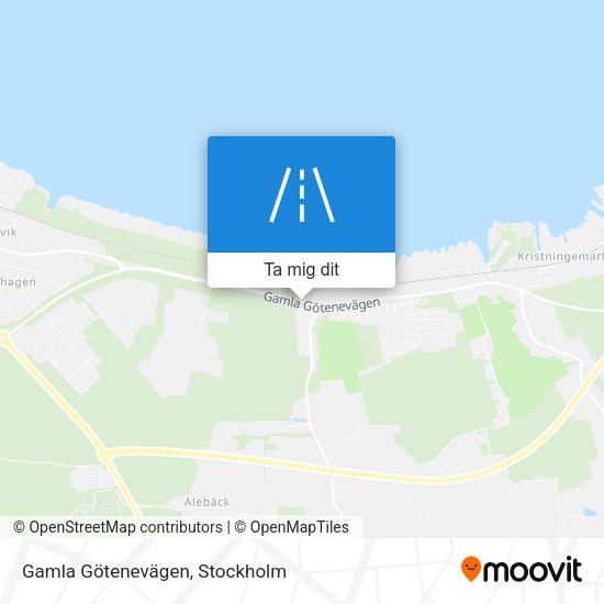 Gamla Götenevägen karta