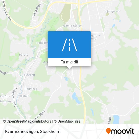 Kvarnrännevägen karta
