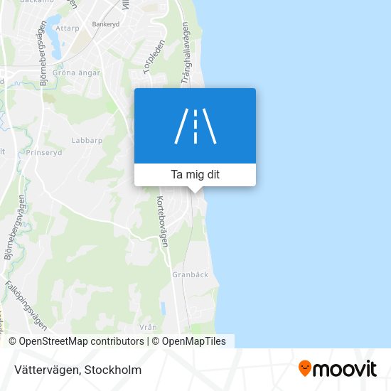 Vättervägen karta