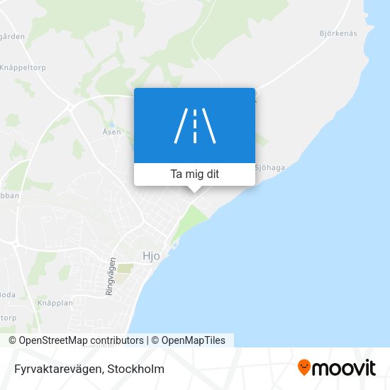 Fyrvaktarevägen karta