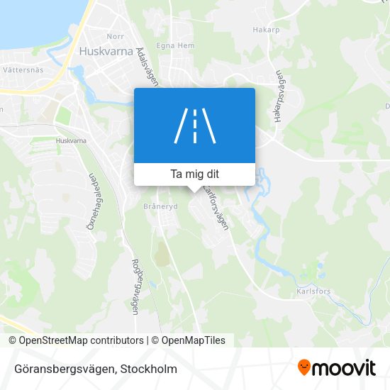 Göransbergsvägen karta
