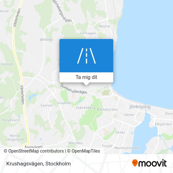 Krushagsvägen karta