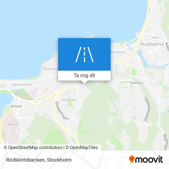 Rödklintsbacken karta