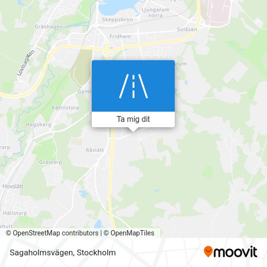 Sagaholmsvägen karta