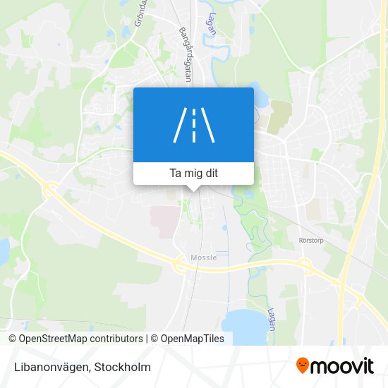 Libanonvägen karta