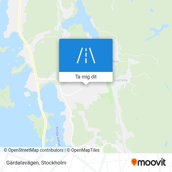 Gärdalavägen karta