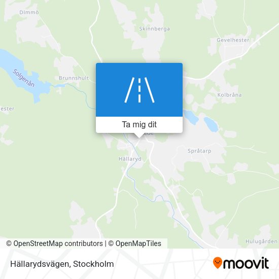 Hällarydsvägen karta