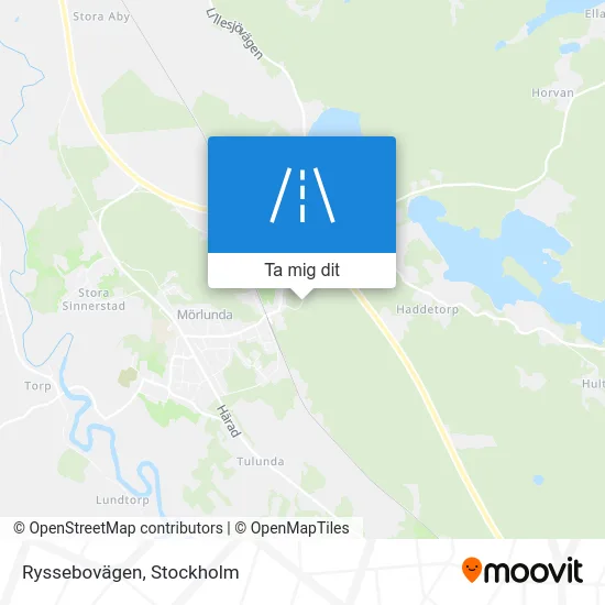 Ryssebovägen karta