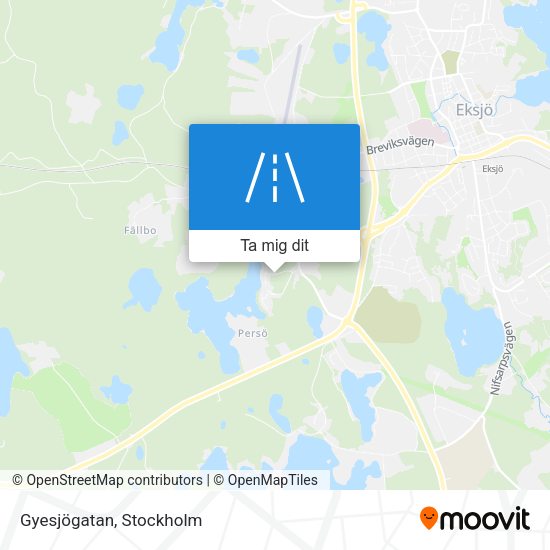 Gyesjögatan karta