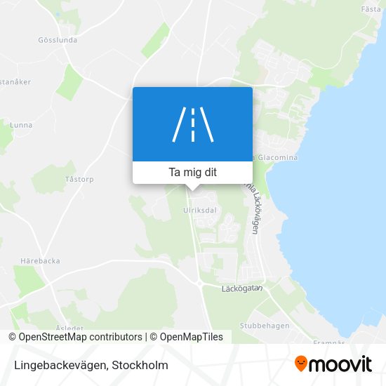 Lingebackevägen karta