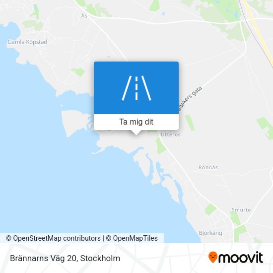 Brännarns Väg 20 karta