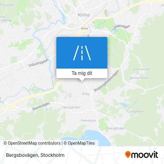 Bergsbovägen karta