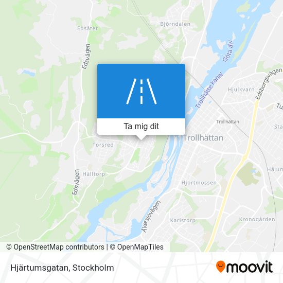 Hjärtumsgatan karta