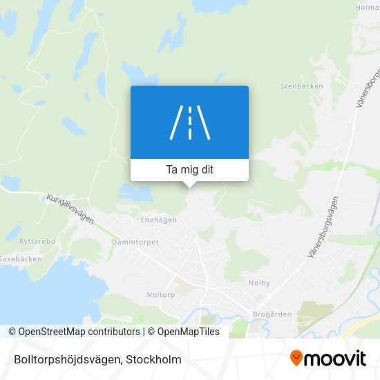 Bolltorpshöjdsvägen karta