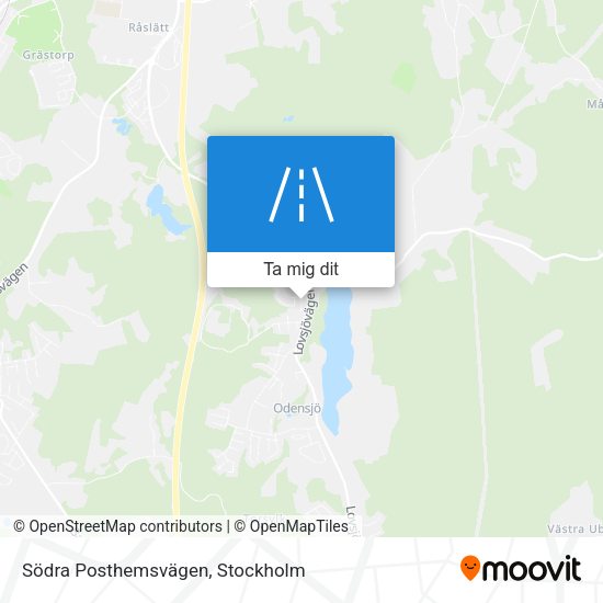 Södra Posthemsvägen karta