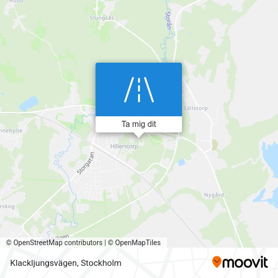 Klackljungsvägen karta