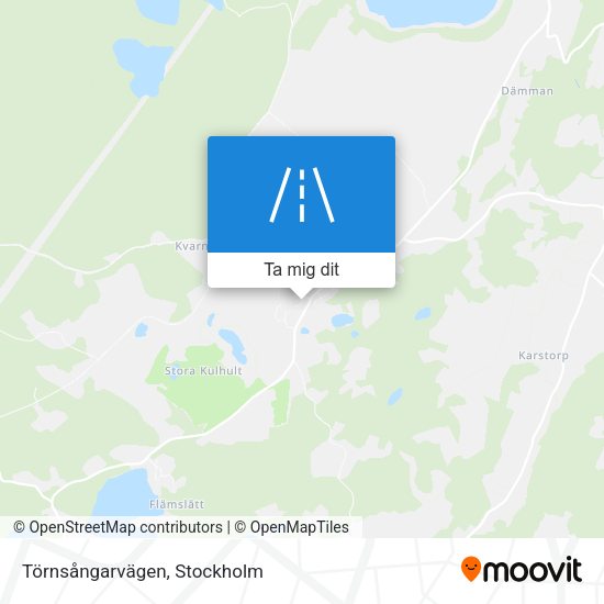 Törnsångarvägen karta