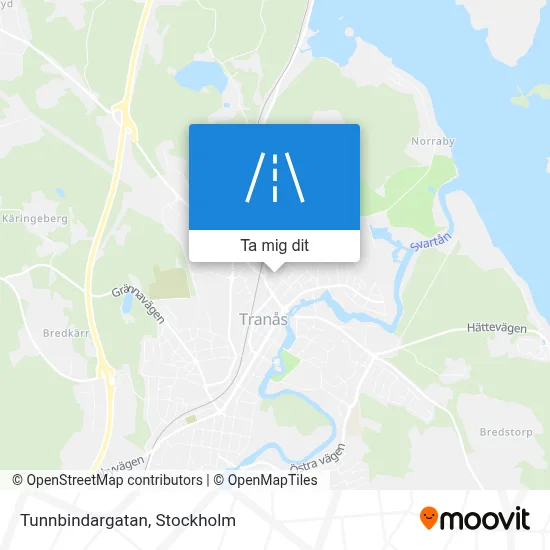 Tunnbindargatan karta