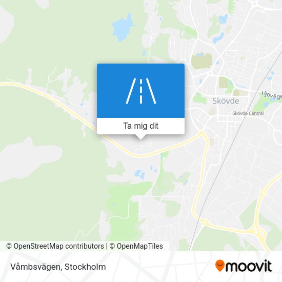 Våmbsvägen karta