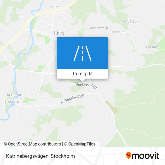 Katrinebergsvägen karta