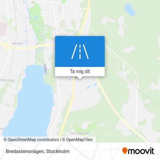 Bredastensvägen karta