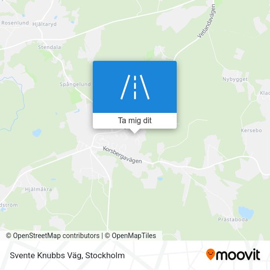 Svente Knubbs Väg karta