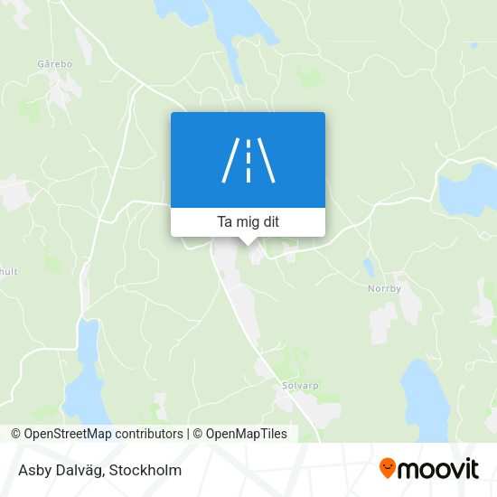 Asby Dalväg karta